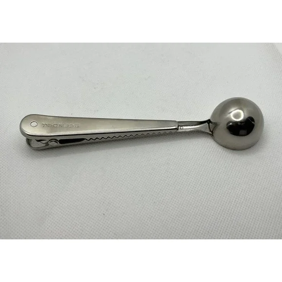 DUNKIN DONUTS Stainless Steel Coffee Scoop Bag Clip DD Java Coffee Espresso Tea - Picture 3 of 7